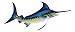 Sport Fishing Big Catch Blue Marlin 18 Inch Resin Wall Decor Plaque