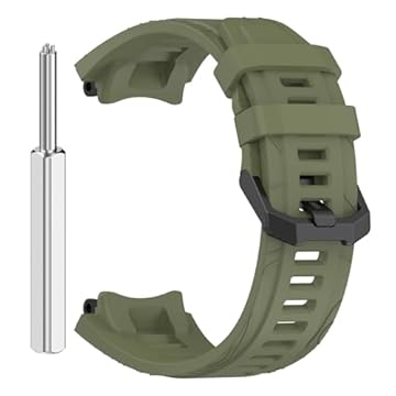 Pulseira Silicone LTimports compativel com T-Rex 3 A2322 e T-Rex 3 A2323 (LT-Verde)