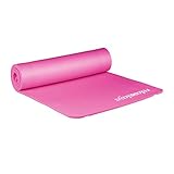 Relaxdays geposltert Yogamatte, rosa, M