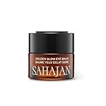 Sahajan Golden Glow Eye Balm with Ghee + Centella | Clinically-Proven Clean Ayurvedic Rich Eye Cream | Visibly Softens, Moisturizes, Smooths, Firms, Tightens | 0.5 fl oz