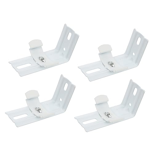 Ipetboom 4Pcs Curtain Brackets for Easy Installation Side Mounted Support for Home Decor for Blinds Curtain Rods Versatile Wall Mounted