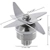 Blender Juicer Spare Parts Blade Knife,Compatible for TWK TM 767 800 Compatible for TWK Jtc 767 800 Compatible for Biolomix T5200 Compatible for Gastrorag B020b ,Kitchen Kit
