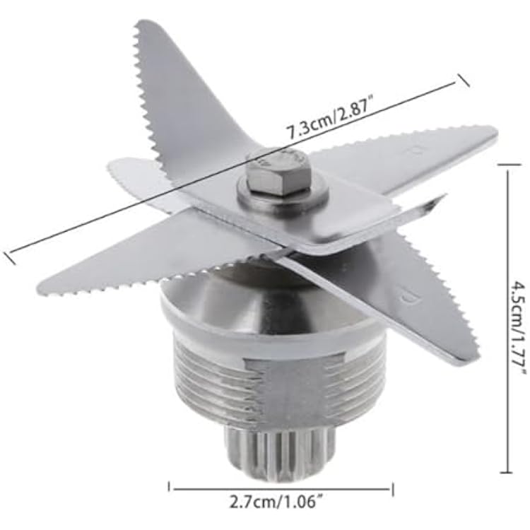 Blender Juicer Spare Parts Blade Knife,Compatible for TWK TM 767 800 Compatible for TWK Jtc 767 800 Compatible for Biolomix T5200 Compatible for Gastrorag B020b ,Kitchen Kit