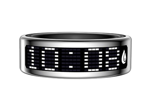 Image of Smart Ring Pro, Radiant Silver, 8-18.2mm | India's First Call Alert Ring, Prayer Mode, Heart Rate Monitor, Auto Workout Tracking