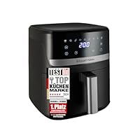 Russell Hobbs Heißluftfritteuse XL 5,5 l Rapid AirFryer (kompaktes Gehäuse, sehr leise) SatisFry (9 Programme, spülmaschinenfest, Fritteuse ohne Öl, TouchScreen, Grillen, Backen) 27621-56