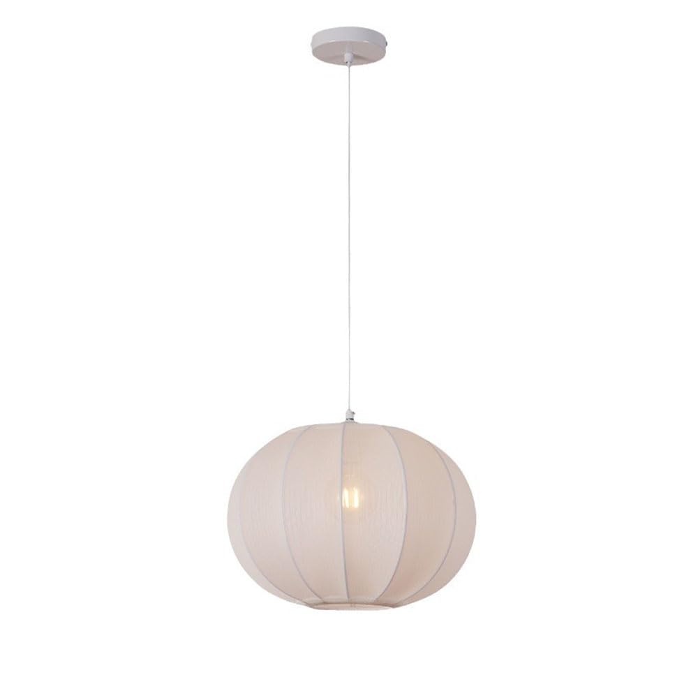Nowoczesny minimalistyczny żyrandol materiałowy, 14,2 cala, lampa stołowa do jadalni