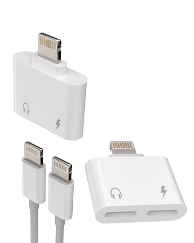 Lightning�W���b�N�A�_�v�^�[�i2����j�Ή�iPhone�p �C���z���[�d�� �}�C�N�t�� Apple 14 13 12 Pro Max �Ή�iPad AUX�R�l�N�^ �ԍڃA�N�Z�T���[ �P�[�u���I�[�f�B�I�ϊ���