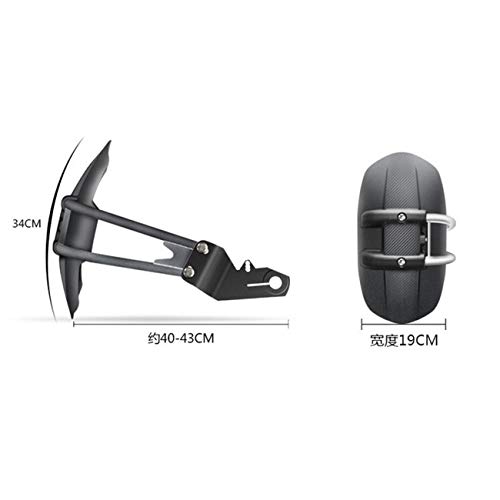 Elviray Parafango Posteriore in Metallo Nero per