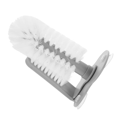 SOLUSTRE Suction Cup Cleaning Brush for Glasses and Cups Ergonomic Design Soft Bristles for Kitchen Use Effortless