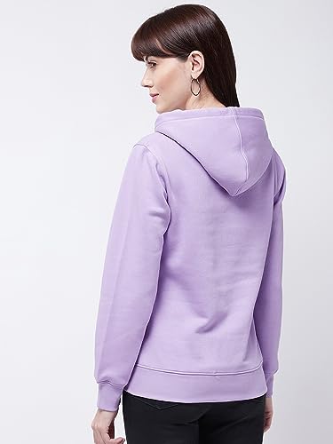 Image of Modeve Women Printed Hooded Sweatshirt for Winter