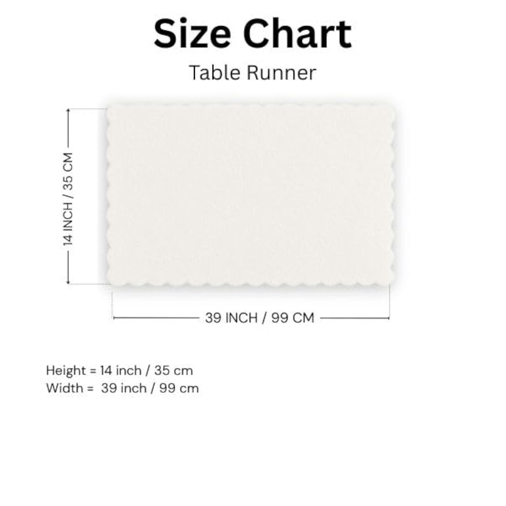 Decorative Table Runner for Bedside Table, Premium Fabric