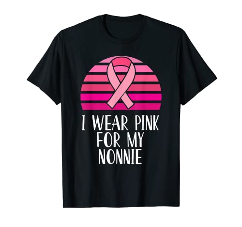 Conciencia sobre el cáncer de mama que uso cinta rosa para mi Nonnie Camiseta