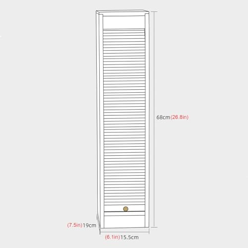 Natural Bamboo CD Storage Rack Desktop CD Holder Organizer Disc Shelf CD Collection Display Rack Large Capacity Holds 40 CD Movie Cases, No Assembly Required, 15.5 x 19 x 68cm