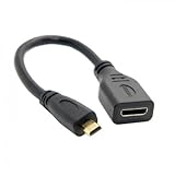 Geeignet für Laptop PC HDTV CY D Micro HDMI 1.4 Stecker auf Mini HDMI 1.4 Buchse C Type Verlängerungskabel 10 cm für Laptop PC HDTV