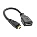 Produktbild CY D Micro HDMI 1.4 Stecker auf Mini HDMI 1.4 Buchse C Type Verlängerungskabel 10 cm für Laptop PC HDTV