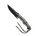 CRKT Tighe Breaker Fixed Blade Knife with Sheath: Durable Tactical Knife, Black Blade, Skeletonized Handle, Survival Paracord Handle, Nylon Sheath 1110, Olive Drab Green