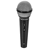 lurrose 1スケールステージパフォーマンス用おもちゃマイク 写真撮影やごっこ遊びに ブラック