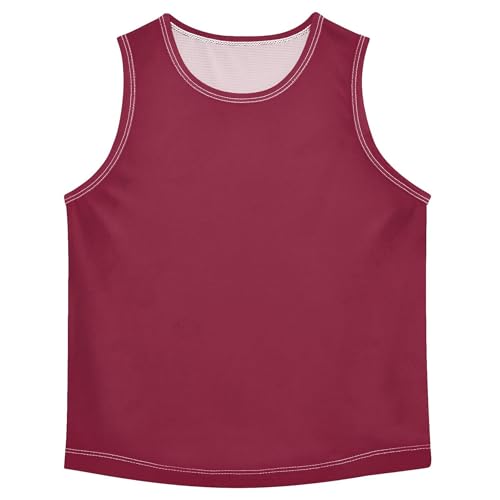 Joisal Toddler Tank Tops Boys Personalized Kids t Shirt Teen Burgundy Athletic Undershirt Youth Muscle Tees 3t