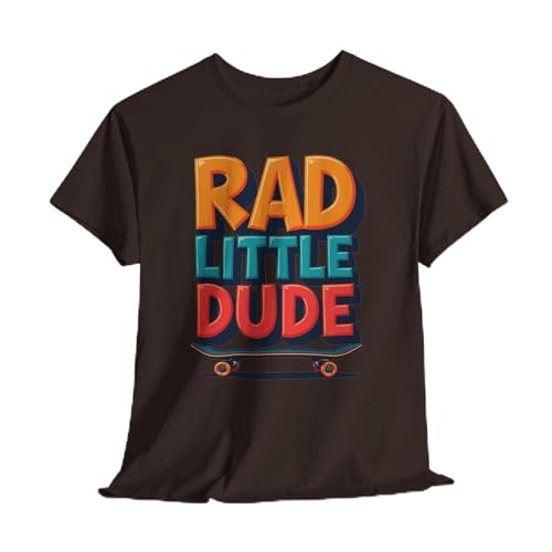 Rad Little Dude Graphic Tee - Skateboarder Casual Shirt