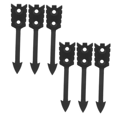 GOOHOCHY 6pcs European Deer Skull Mount Hanger Wall Mounted Heavy Duty Metal Display Decorative Wall Hanger