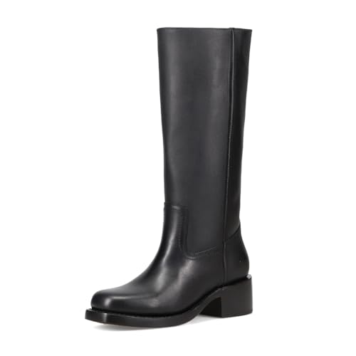 Frye Campus 14L Iconic Tall Boots for Women Crafted from Signature Montana Leather with Genuine Stitch Welt Construction and Stacked Leather Heel, Black - 6.5 M by Frye - Used condition - US$252.92