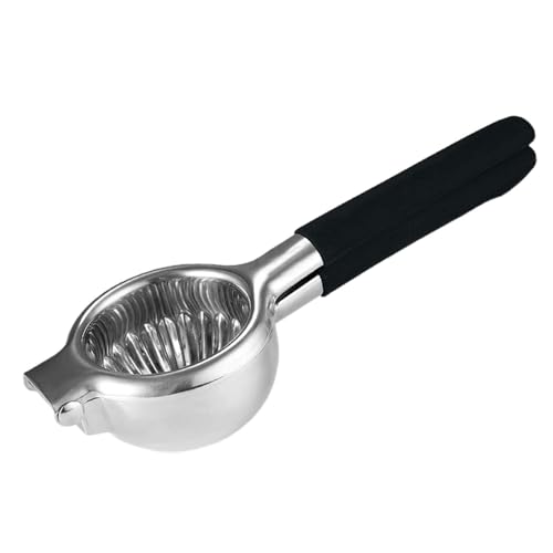 Zumo de limón - Jugo de naranja cítrico de acero, exprimidor manual | Exprimidor con mango largo para cocina, exprimidor de limones para cítricos, uvas, granada, queso de ajo jengibre