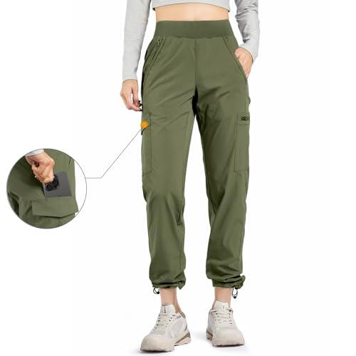 Refined and  Hiwise Women's Lightweight Stretch Cargo Pants