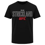 500 LEVEL Sean Strickland UFC Elite Adult Men's Heavyweight T-Shirt (Black, XL)