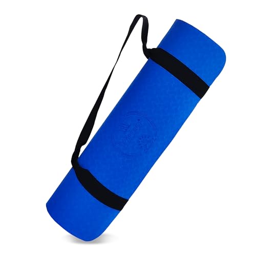 Image of VIXEN Yoga Mat Premium 10 MM TPE I Non Slip Yoga Mat For Women and Men | Sweat Absorbent | Extra Thick, Long & Wide Premium Exercise Mat with Yoga Strap | Anti-Slip & Anti-Tear Ideal for Yoga