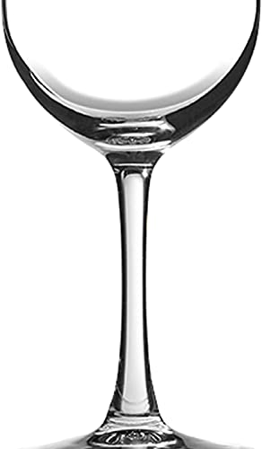 Image of bellemax 470ML Round Wine Glasses | Crystal Clear Stem Wine Glasses for Red Wine, White Wine, Champagne, Cocktails & Mocktails | Elegant Drinking Glasses for Home Set of 2