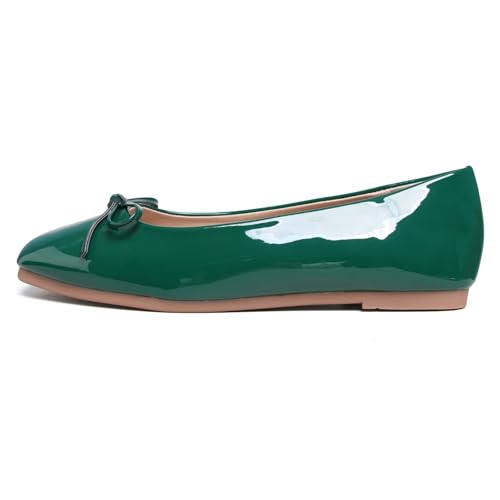 Image of Dear Time Women's Casual Foldable Ballet Flats Square Toe Ballerina Flats Shoes Comfortable