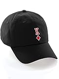 Daxton Poker Holdem Lucky Cards Baseball Unstructured Cap, Black Hat, King of Diamonds