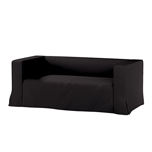 Dekoria Funda de repuesto para sofá Klippan 2 plazas larga con contrapeso funda para modelo Klippan Shadow Gray (grafito)