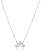 Disney Sterling Silver Princess Crown Pendant Necklace, 16"+2" Extender