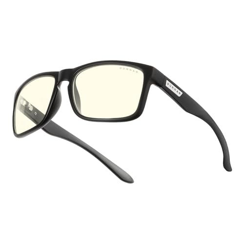 GUNNAR Gaming Glasses - Intercept Onyx Clear Lens - Blue Light...