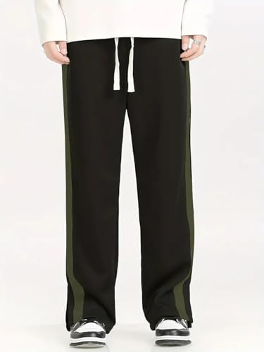 Image of Mehrang Casual Trouser Pants for Men | Loose Fit Baggy Style | Korean Style Track Pant | Stylish Fit Relaxed Cargo Pant with Side Pockets (Gym | Walking | Casual)
