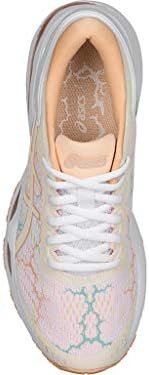 ASICS Women's Gel-Kayano 24 Lite-Show Running Shoes, 8.5M, White/White/Apricot ICE | Image 5