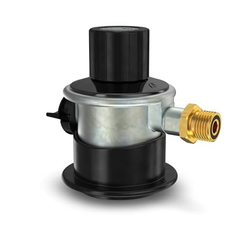 Rabenburg Clip-On JUMBO 35mm Adapter mit eingebautem Regler by IGT - 35mm x KLF (deutscher Anschluss) Gasflaschenadapter für Gasflaschen in Spanien, Portugal, Norwegen etc.