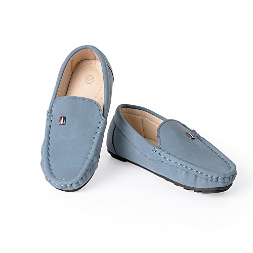 Image of Miamooi Toddler Boys Girls Wedding Dress Shoes Little Kid Slip On Loafers School Uniform Moccasins Walking Shoe