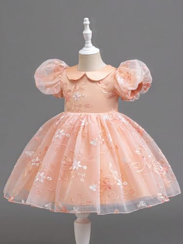 Image of TAGAS Girls' Princess Dress || Girl Frock || BirthdayDress Babygirls| (KD-65) Knee-Length