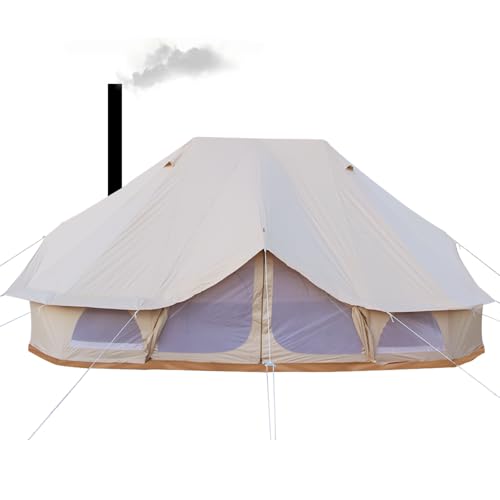Playdo 6M Large 4 Season Canvas Wall Tent Yurts Tent