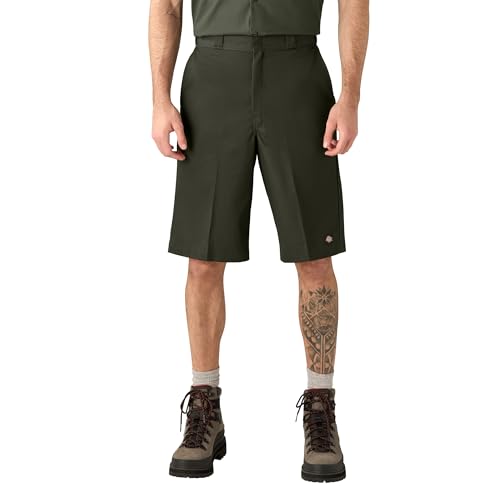 Dickies Multi 13'Mlti Pkt W/Srt, Pantalones Cortos de Trabajo Para Hombre, Verde oliva (olive green OG), 32 Waist x Regular