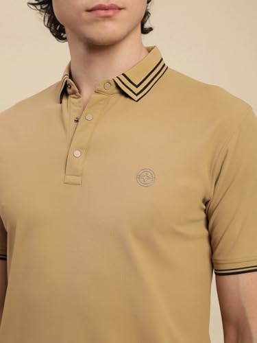 Image of Lux Nitro Men's Polo T-Shirt with Jacquard Collar | Half Sleeve Collar T-Shirt for Men | Casual & Office Wear