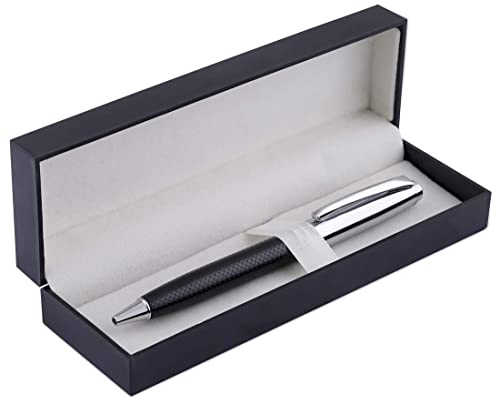 Image of amazon basics Elegant Ballpoint Pen with Classy Stainless Steel Body (Blue Ink)