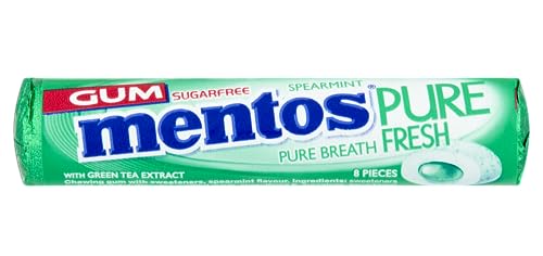 Mentos Pure Fresh Bubble Fresh Flavour, Sugar Free Chewing Gum With Xylitol - 24 x 8 Pieces