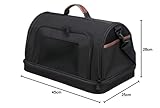 Trixie Airline Tasche Gate, Flugzeug Reisetasche Für Hunde, 28 × 25 × 45 cm, Schwarz - 28906