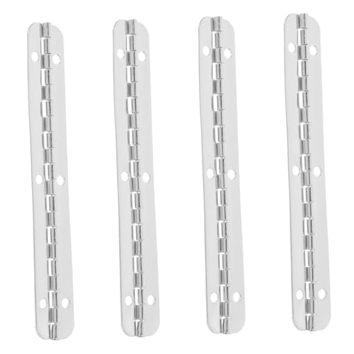 CIYODO Jewelry Box Hardware 4 Pack of Metal Piano Hinges Strong Quiet for Cabinet Doors Toolboxes and DIY Projects
