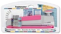 EK Success Fastenater Decorative Stapler, Pink