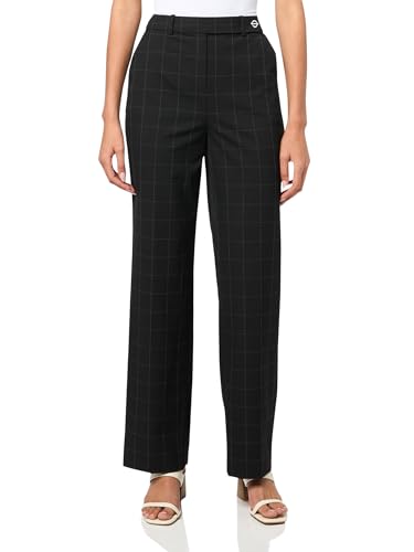 Calvin Klein Womens Wide Leg with Belt Loops and Pockets Pant