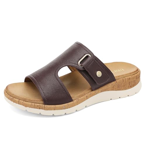 Image of UBFEN Womens Platform Sandals with Orthopedic Arch Support